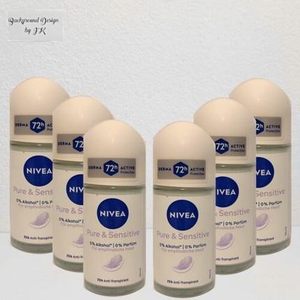 Actual product image NIVEA Pure & Sensitive Anti-Transpirant Roll-On 50ml (Roll-on, 50 ml)