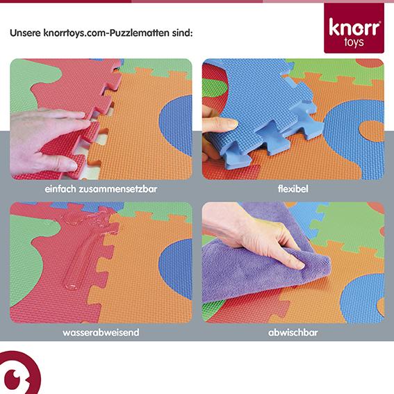 Produktbild Knorrtoys Puzzlematte - „Formen“ /9-tlg./30cm (30 x 30 x 30 cm)