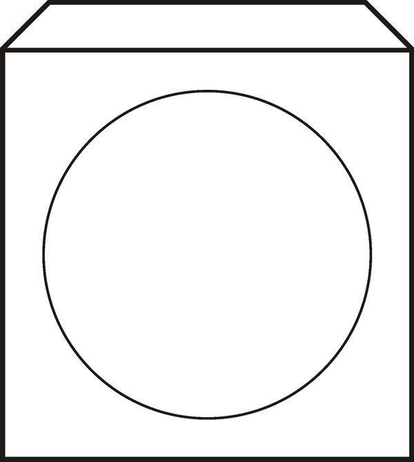 Actual product image Ostatní Paper CD/DVD envelope with window, in foil, 100-pack (adhesive)