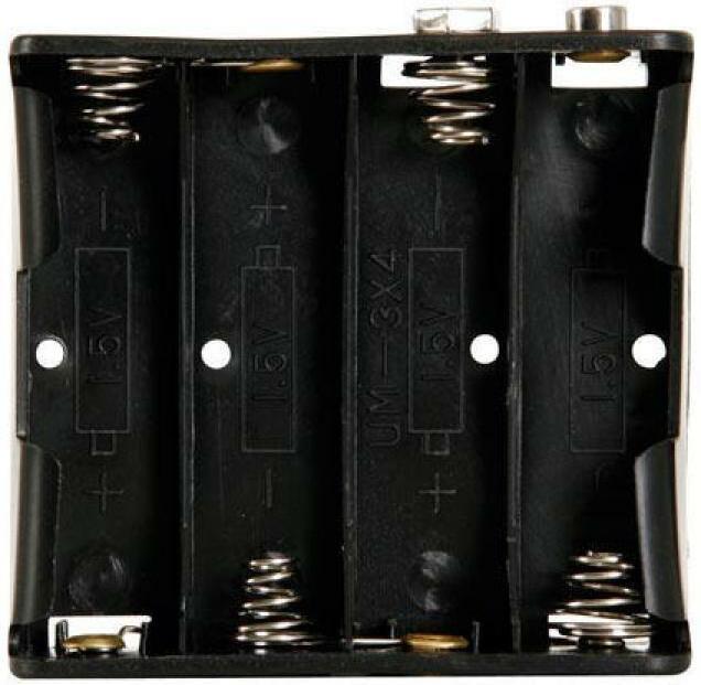 Produktbild Velleman Batteriehalter BH341B, 4x AA 1 Stück