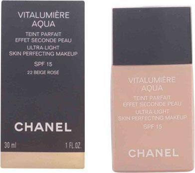 Chanel Vitalumiere Aqua Make up SPF 15 Nr.22 Beige Rose 30 ml (Nr.22 Beige Rose)