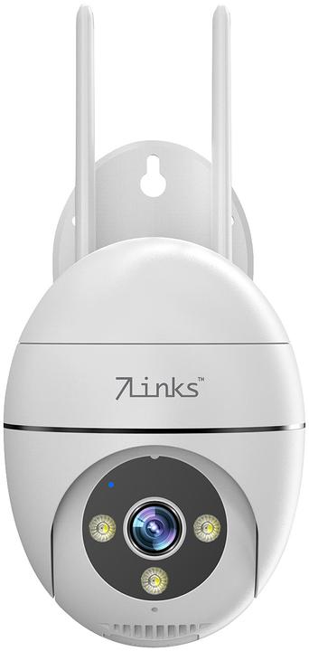 7links WLAN-Pan-Tilt-Outdoorkamera, 2K-Auflösung, Tracking, Nachtsicht, IP65 (2304 x 1296 Pixels)