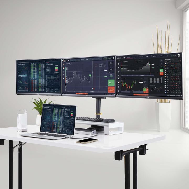 Actual product image StarTech Triple Monitor Desk Mount (Table, 27")