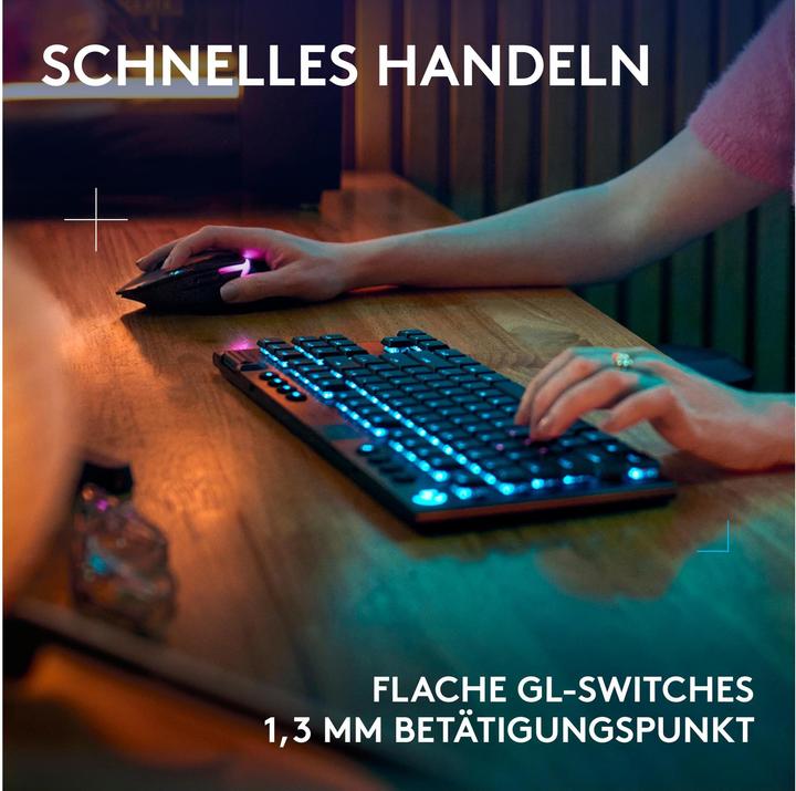 Produktbild Logitech G G915 X Lightspeed TKL (CH, Kabellos, Kabelgebunden)