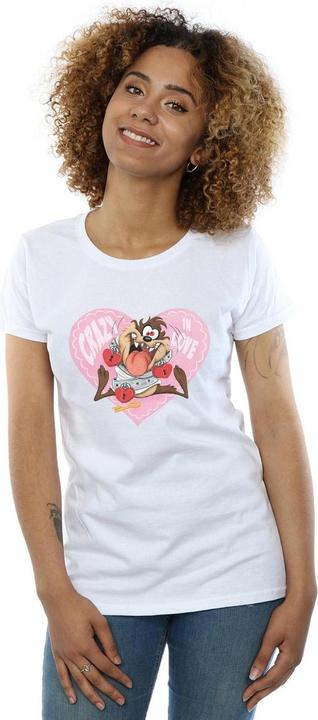 Immagine prodotto Looney Tunes Taz Valentine's Day Crazy In Love Maglietta Donna (XL)