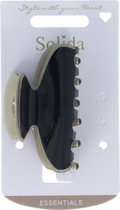 Image du produit Solida Pince à cheveux noir/beige grand shiny
