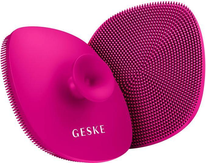 Actual product image Konjac Sponge Szczoteczka do czyszczenia twarzy 4w1 z uchwytem Geske z Aplikacją (magenta)