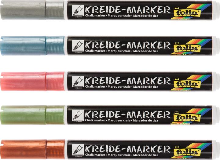 Actual product image Folia Chalk marker (Metallic Effects, 2 mm, 5 x)