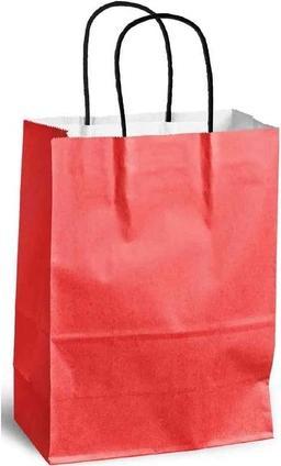 Produktbild Mailmedia Papier-Tragetasche mit Kordel 15.7 Liter rot Masse B 320 x T 120 H 410 mm