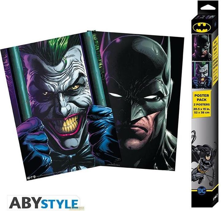 Immagine prodotto ABYstyle DC Comics Set 2 Chibi Posters - Batman and Joker (52x38) (52 x 38 cm)