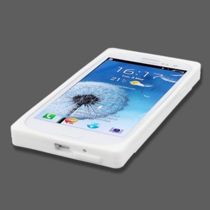 Produktbild König Design Silikon Hülle Kassette für Handy Samsung I9300 Galaxy S3 Weiss (Samsung Galaxy S3, Samsung Galaxy S3 Neo)