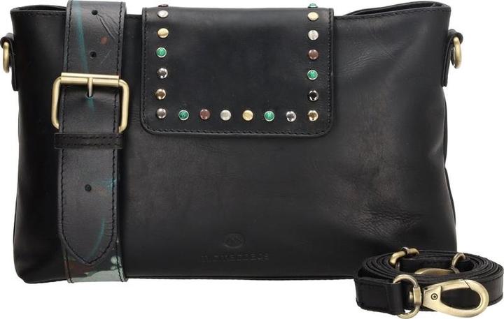 Image du produit Micmacbags Hide & Stitches Meisterwerk Umhängetasche - Schwarz - 100% Leder
