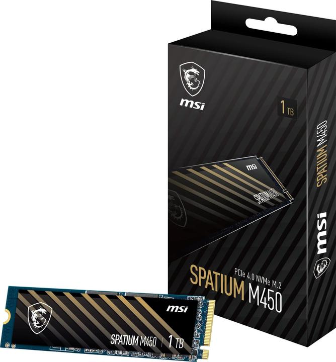 Produktbild MSI Spatium M450 (1000 GB, M.2 2280)