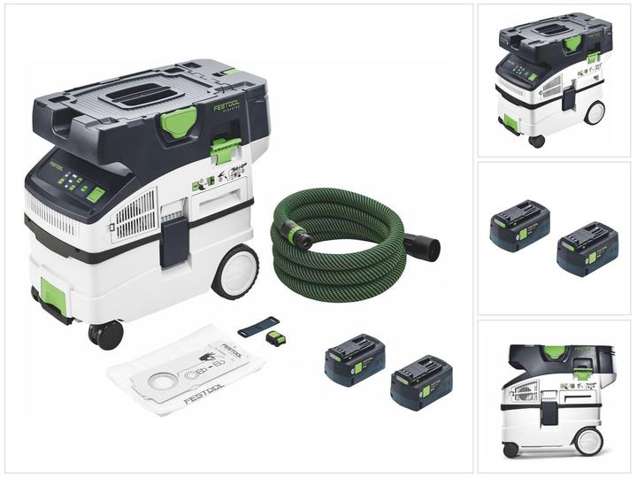 Image du produit Festool CTLC MIDI I-Basic Aspirateur sans fil mobile 36 V ( 2x 18 V ) Classe de poussière L + 2x (Système d'aspiration)