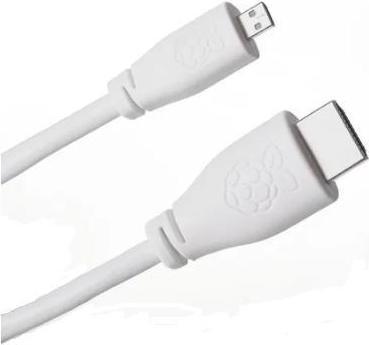Produktbild Raspberry Pi T7689AX-RS - 1 m HDMI zu Micro HDMI Kabel, Weiss (1 m, HDMI)