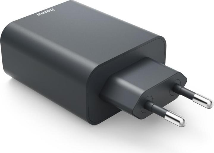 Immagine prodotto Hama Caricabatterie rapido, USB-C, USB-A, Power Delivery (PD), 45 W, antracite (45 W)