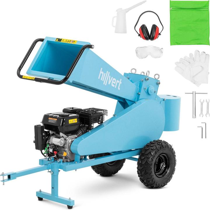 Hillvert Wood Chipper - 7 HP - Ø 7 cm