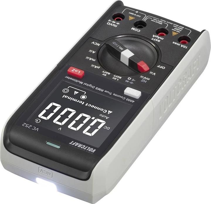 Actual product image Voltcraft VC252 Hand-held multimeter calibrated (ISO) digital CAT III 600 V display (CAT III 600V)