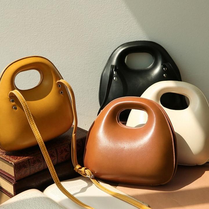 Immagine prodotto Only-Bags.Store Borsa a tracolla in pelle, Elegante borsa in pelle a forma di uovo, Borsa a tracolla di tendenza