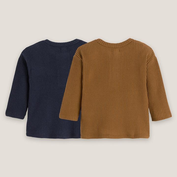 Produktbild La Redoute Collections 2er-Pack Shirts mit langen Ärmeln (80)