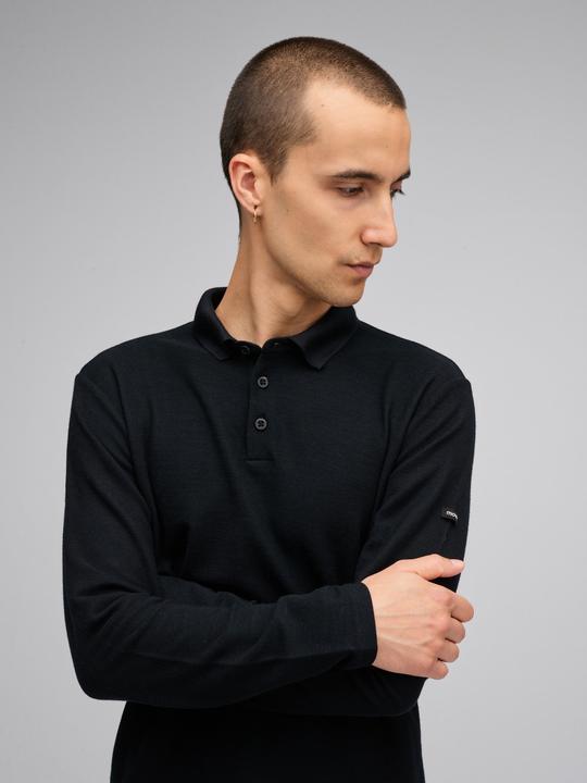 Actual product image Mover Plastic Free Sportswear Long Sleeve Merino Polo (L)