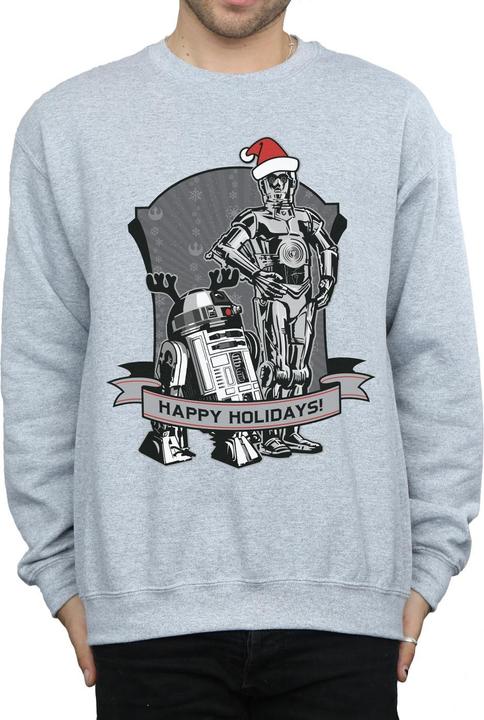 Produktbild Star Wars C3PO And R2D2 Christmas Holidays Sweatshirt (L)