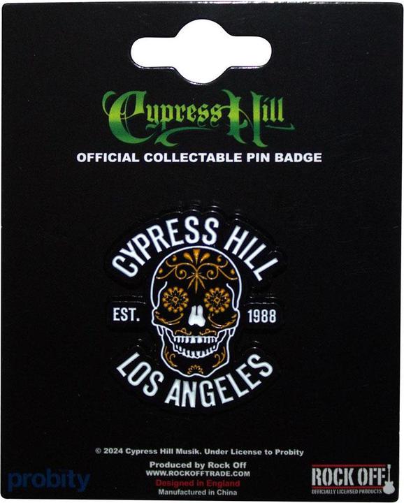 Produktbild Cypress Hill Abzeichen Los Angeles 1988 ZinkLegierung Emaille