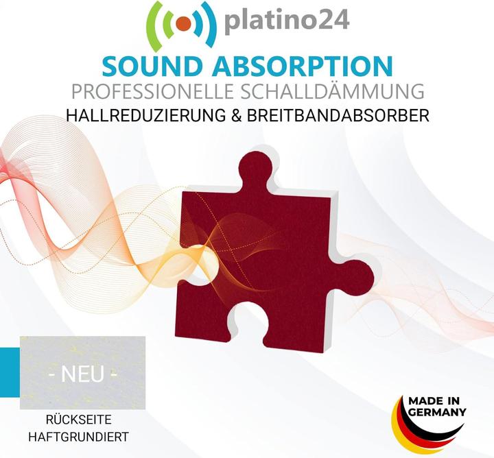 Image du produit Platino24 Absorbeur acoustique Bordeaux + vert clair (4 pcs)