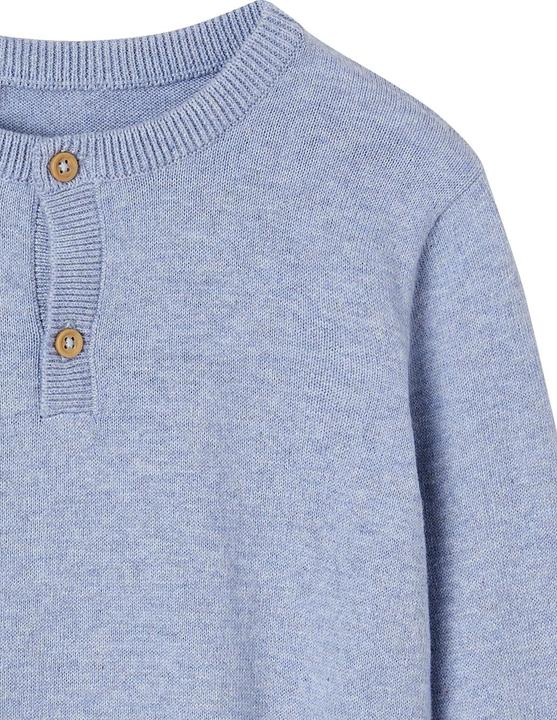 Immagine prodotto Vertbaudet Jungen Pullover mit Henley-Ausschnitt Oeko-Tex, personalisierbar (128)