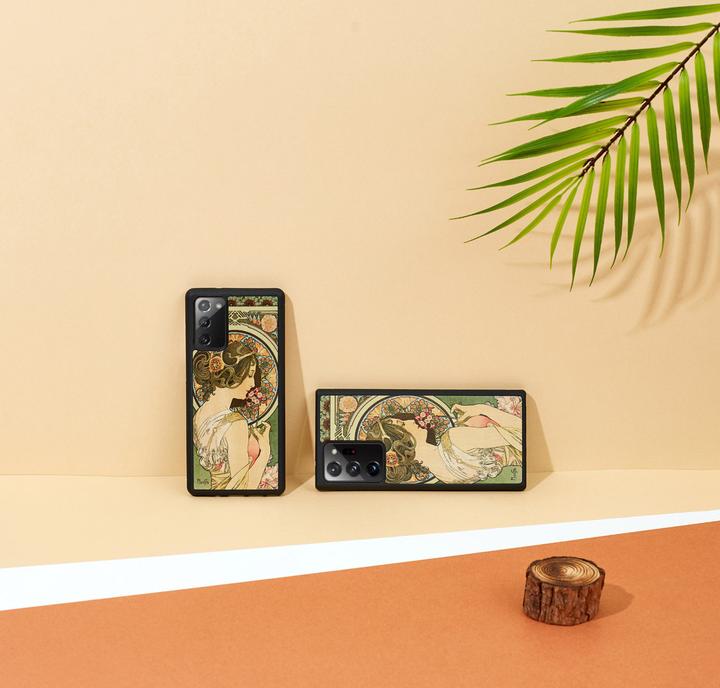 Productafbeelding Man&Wood hoesje voor Galaxy Note 20 roze zwart (Samsung Galaxy Note 20)