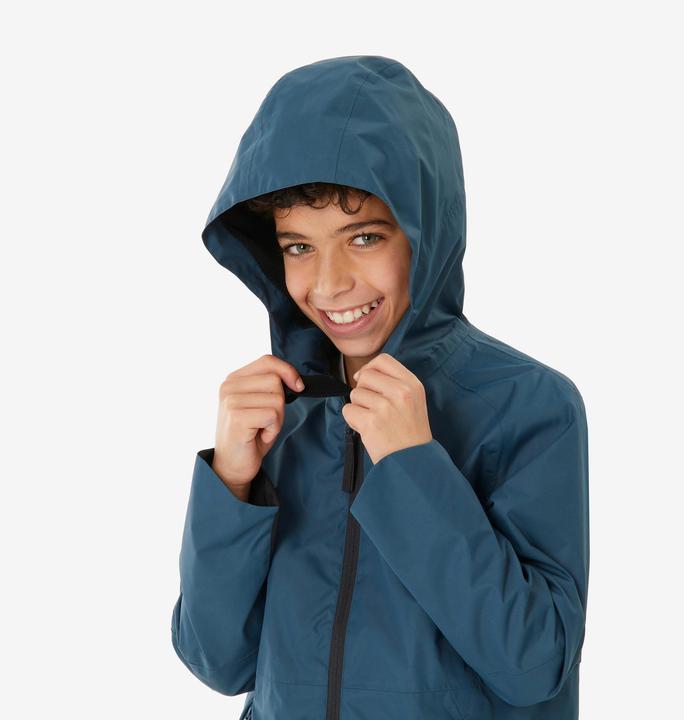 Actual product image Quechua Wanderjacke MH500 Kinder Gr. 122–170 wasserdicht Wandern blau