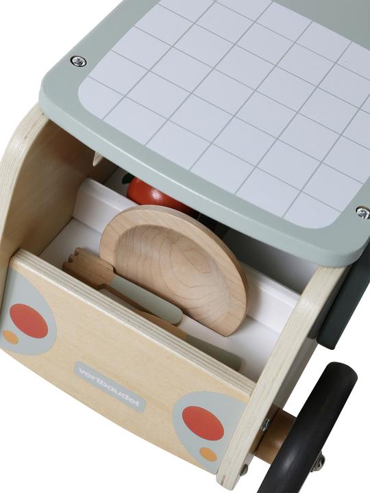 Produktbild Vertbaudet Baby 2-in-1-Rutschfahrzeug mit Gemüsestand und Spielküche, Holz FSC®