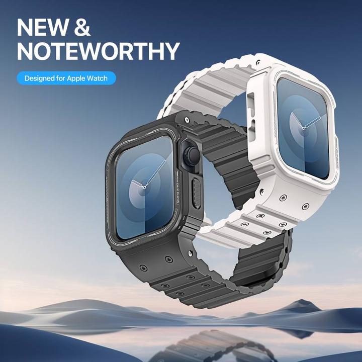 Actual product image Dux Ducis OA Strap Apple Watch 38mm/40mm/41mm - Black (38 mm, 40 mm, 41 mm, Silicone (liquid))