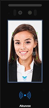 Image du produit Akuvox Portier vidéo et contrôle d'accès E16C à reconnaissance faciale, avec écran tactile, Bluetooth, RFID
