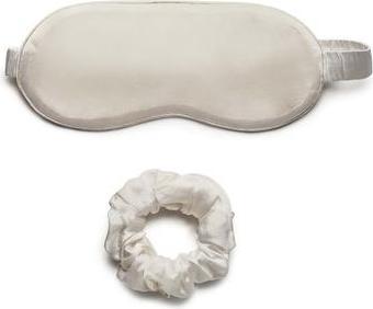 Actual product image Kallos LOVLI SET Silk jedwabna maska + jedwabna gumka Ecru