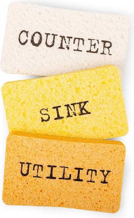 Image du produit Kikkerland Counter Intelligence Pop-Up Sponges - (wet)