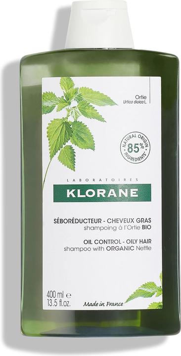 Produktbild Klorane Talgregulierendes Shampoo mit BIO-Brennnessel (400 ml, Flüssiges Shampoo)
