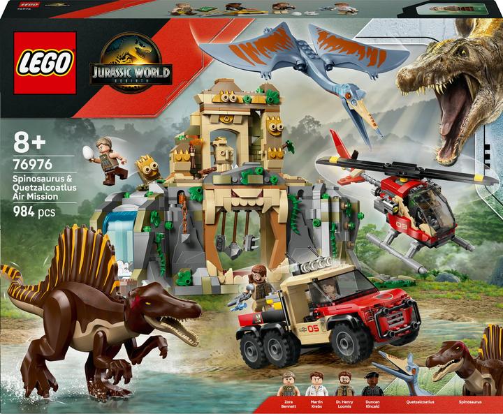 Actual product image LEGO Spinosaurier & Quetzalcoatlus: Hubschrauber-Einsatz (76976, LEGO DC)