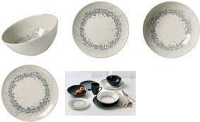 Actual product image Ritzenhoff & Breker CECINA GRAPHIT dinner plate, 260 mm made of stoneware, dishwasher-safe, with coloured glaze (1 x, 26 cm)