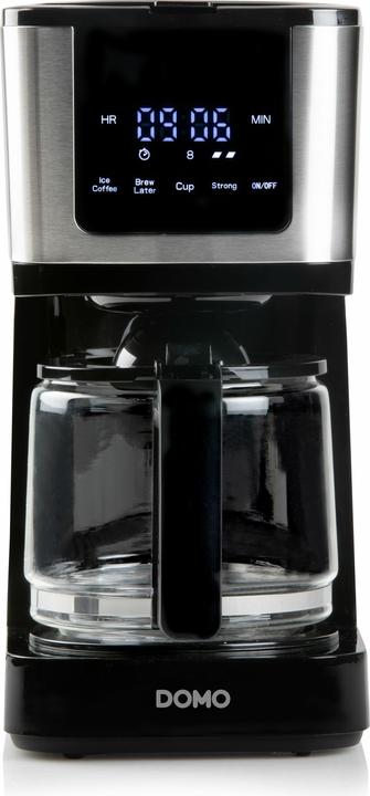Actual product image Domo CAFETIÈRE DO733K 1,25L 10 CUPS MUG 400ML COMMANDES TACTILES/ÉCRAN LED FILTRE PERMANENT