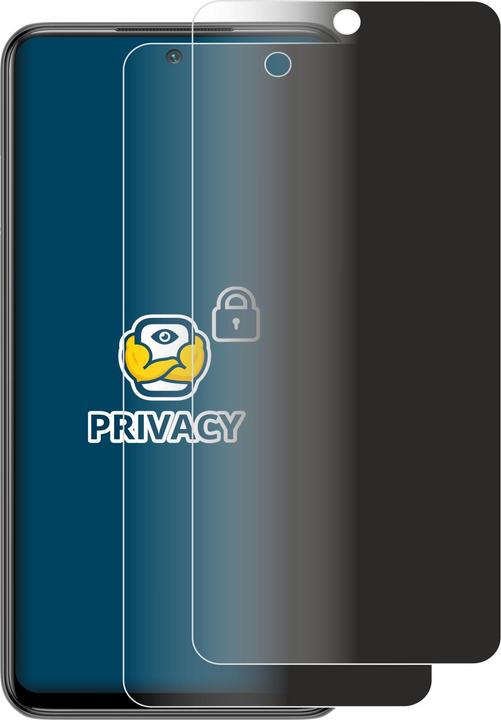 Actual product image BROTECT Anti-spy privacy film Blue light protection film (2 Piece, Xiaomi Redmi Note 10 5G)
