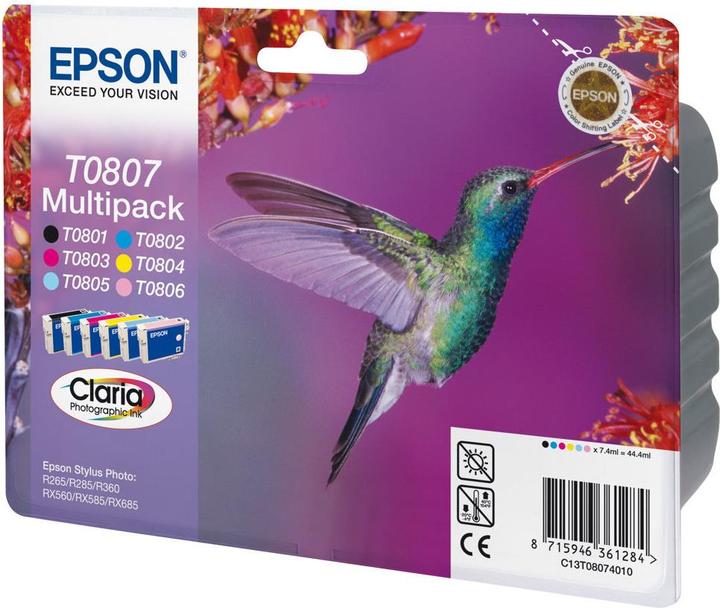 Image du produit Epson Multipack - noir, jaune, cyan, magenta, magenta clair, cyan clair (M, LC, CF, C, Y)