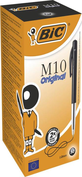 Actual product image Bic Biros 0.32 mm, 50 pieces, black (Black, Transparent, 50 x)