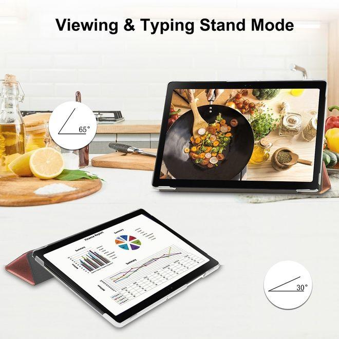 Produktbild MU Classic Dreifach faltbare Leder Hülle (Galaxy Tab A8 (2021))