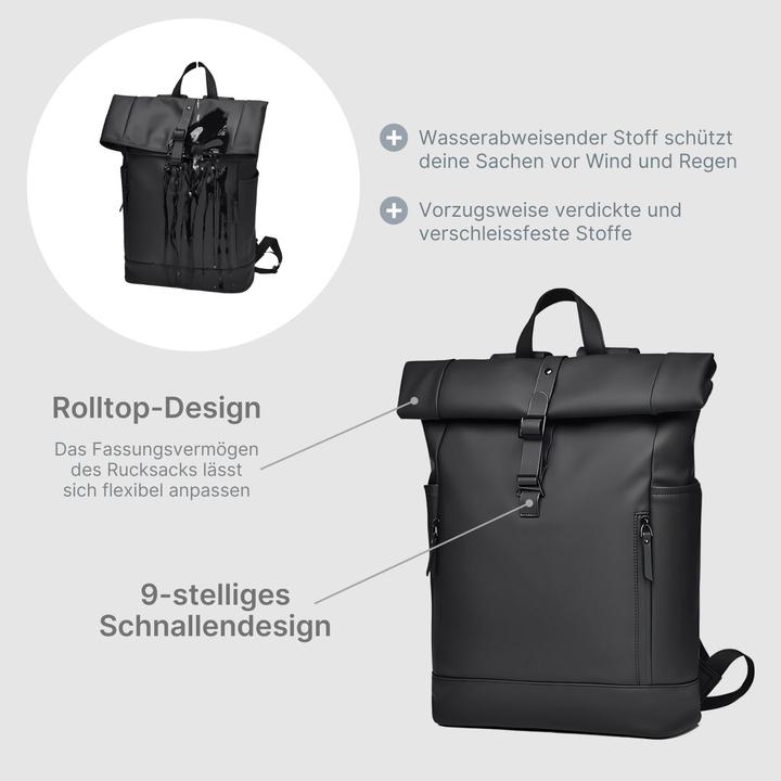 Produktbild Hermex Roll-Top-Rucksack (15 l)