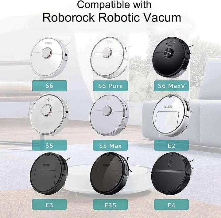 Produktbild Plutoos Roborock Mop-Tuch-Set - 5 Stück S4 S5 S6 Q7 Q8 Serie