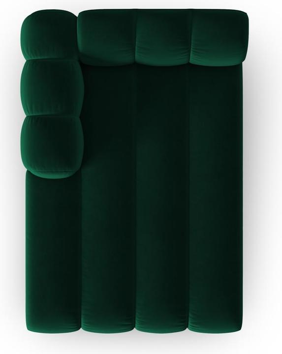 Actual product image Micadoni Velvet Chaise Longue Left, "Lupine", 2 Seats, 117x177x70Made in Europe (Chaise longue)