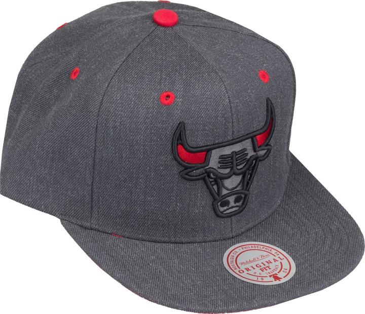 Actual product image Mitchell & Ness Snapback Cap - INFILL Chicago Bulls charcoal