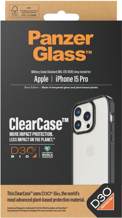 Actual product image PanzerGlass ClearCase with D3O (Apple iPhone 15 Pro)