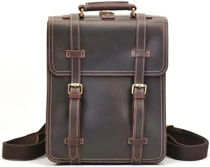 Image du produit Only-Bags.Store Sac à dos en cuir vintage, sac à dos en cuir